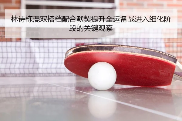林诗栋混双搭档配合默契提升全运备战进入细化阶段的关键观察
